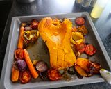 A picture of step 2 of Butternut squash soup.