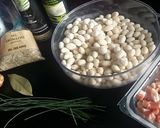 Une image de l'étape 1 de Salade tiède de haricots coco.
