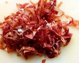 A picture of step 2 of Lasagna with Radicchio and Speck.