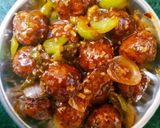 A picture of step 2 of Veg Manchurian.