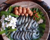 รูปขั้นตอนการทำที่ 1 ของ ข้าวต้มกุ้งข้าวสองสีโบราณ
