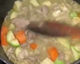 A picture of step 1 of Pork Neck Green Curry.
