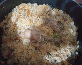 A picture of step 9 of Chicken biryani.