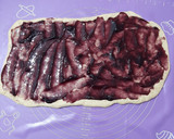 Foto langkah ke 4 dari resep Blueberry Rolls (eggless, metode autolisis).