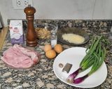 Foto del paso 5 de la receta: Quiche de Champiñones, cebolla de verdeo, panceta y jamón