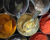 A picture of step 2 of Lal saag tomato curry.