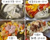 清冰箱料理!鐵板起司洋蔥甜椒雞肉炒泡麵的食譜步驟7照片