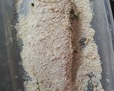 Foto del paso 2 de la receta: Milanesas de pechuga de pollo rellenas de acelga y jamón