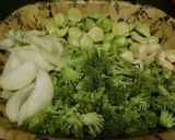 Foto del paso 1 de la receta: Brócoli y coles de Bruselas en wok