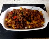 A picture of step 10 of Cuban Beef Picadillo.