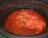 A picture of step 3 of Taco Soup.