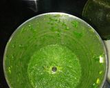A picture of step 2 of Green Pavbhaji.