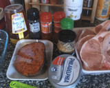 Foto del paso 1 de la receta: Chuletas de cerdo al horno con sobrasada