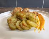 Une image de l'étape 13 de Courgettes,poulet et sauce 👍😋.