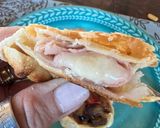 Foto del paso 2 de la receta: Canastas de 🍆 🧅 🍅 🧄 🫒 y empanadas de jamón & mozzarella 😋
