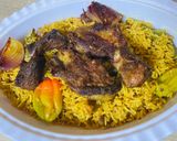 A picture of step 7 of Authentic Mandi rice.