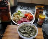 A picture of step 1 of Brown bread vegetables grilled sandwich.