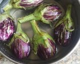 A picture of step 1 of Quick baingan curry.