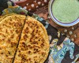 A picture of step 8 of Chap Shoro|Chicken Mince Paratha|Hunza Traditional Recipe.