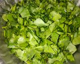 A picture of step 1 of Dal Palak.