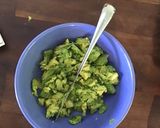 A picture of step 2 of Mr. Krupp’s guacamole.