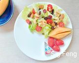 香煎蛋吐司&油醋蔬果沙拉的食譜步驟4照片