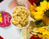 A picture of step 6 of Macaroni cheesy spicy saucy.