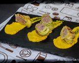 Foto del passaggio 6 della ricetta Involtini di verza su vellutata di verza alla curcuma e zafferano