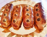 Foto del paso 6 de la receta Hojaldres con chorizo, queso y aceitunas