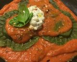 A picture of step 12 of Spinach Ricotta Ravioli In Tomato Cream Sauce.