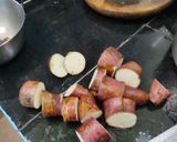 A picture of step 2 of Moong dal jaggery payesh meetha Aloo.