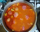 Foto del paso 7 de la receta: Albóndigas de carne a la cacerola con verduras