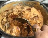 A picture of step 2 of Spicy Mutton Curry in the Traditional Goan 'Recheado Masala' Paste 😋.