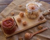 A picture of step 3 of Labneh Balls with Various Fillings.