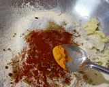 A picture of step 4 of Rajasthani Tikkad.