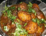 A picture of step 6 of Matar Pulao n Aaloo Dum.