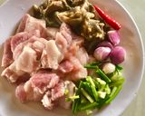 Hình bước làm 1 của món Mắm bằm chưng hột (trứng) vịt
