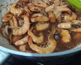 Udang sosis lada hitam langkah memasak 5 foto