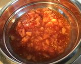 Une image de l'étape 1 de Farce au porc,tomates,moutarde aux épices et curry (pour légumes farcis).