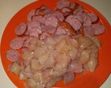 A picture of step 2 of Jambalaya.