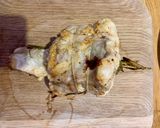 A picture of step 2 of Monkfish with sweetcorn custard.