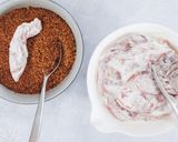A picture of step 5 of Oven-Baked Chicken Dippers with a Creamy Chive Dip.