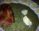 Sóskamártás sült-füstölt sonkával és főtt tojással recept fázis 4 fotója