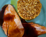 Foto del paso 6 de la receta: Pollo con salsa de naranja y arroz frito al curry