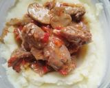 Foto del paso 5 de la receta: Mollejas de Pollo al Jugo con Puré