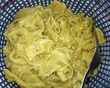 Foto langkah ke 5 dari resep Mie Sawi Hijau Handmade Manual.