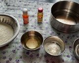 A picture of step 1 of Eggless pineapple cake.