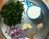 A picture of step 1 of No fuss Palak soup.