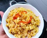 Hình bước làm 3 của món Cơm chiên trứng