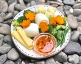 Hình bước làm 3 của món Lagim Luộc Chấm Mắm Dầm Trứng